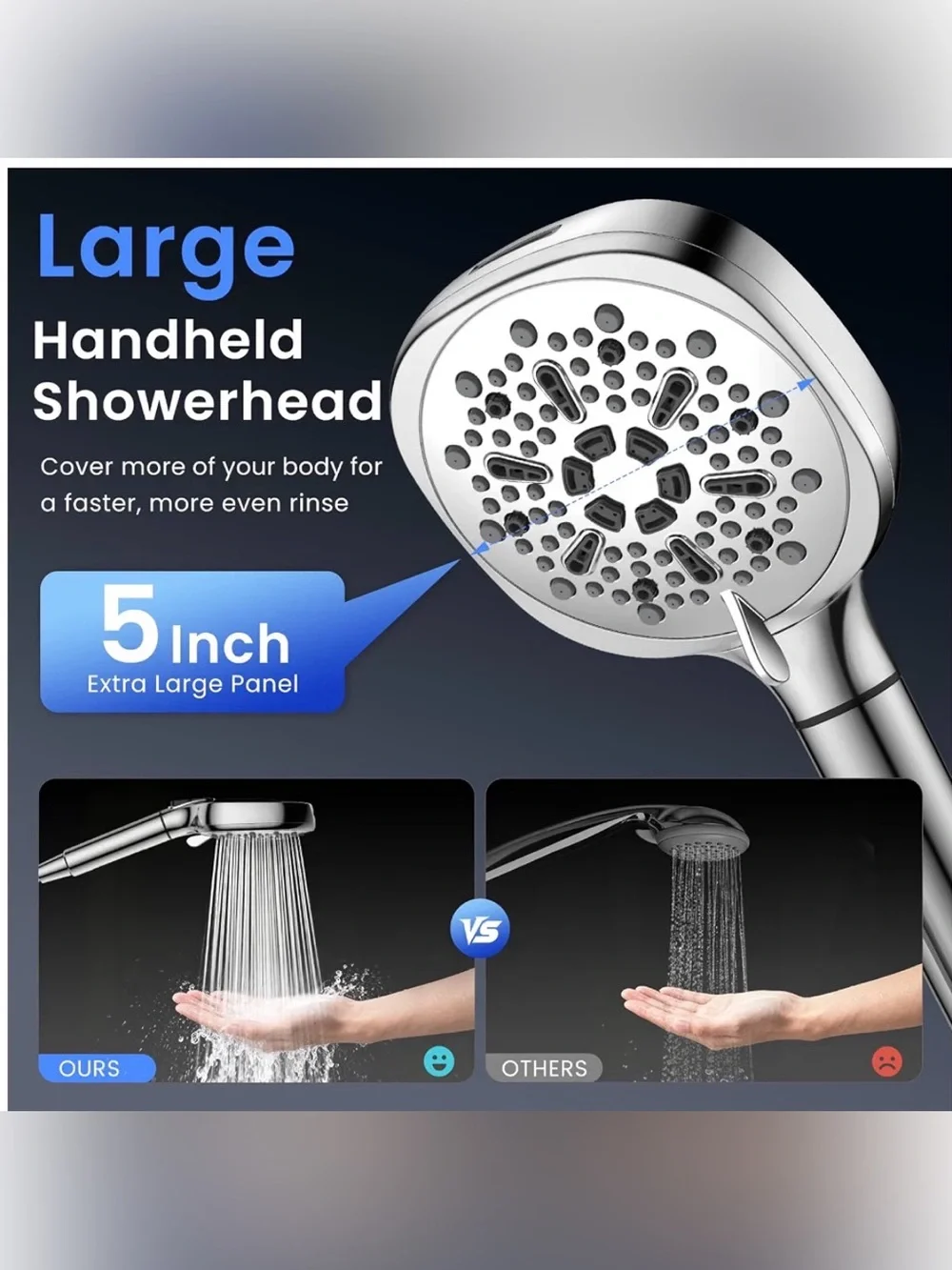 Filtered Shower Head with Handheld, High Pressure 8-mode Shower with Filter New